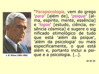 Charles Richet dividiu os fenômenos espíritas
em quatro períodos distintos:
“1º - período mítico, que vai até Mesmer
(1778).
2° - período magnético, que vai de Mesmer
às irmãs Fox (1847).
3° - período espirítico, que vai das irmãs Fox
a William Crookes (1847-1872).
4° - período científico, que começa com
William Crookes (1872).”
(RICHET, Tratado de Metapsíquica)
 