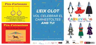 Col·laboraOrganitza
Del 6 al 28 de febrer al Clot de la Mel
 