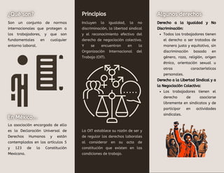 Triptico acerca de los derechos humanos laborales | PDF