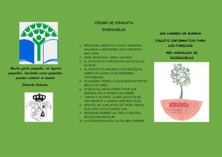 Tríptico Ecoescuelas IES Carmen de Burgos