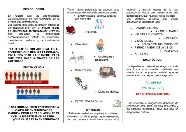 Tríptico hipertensión Tríptico hipertensión