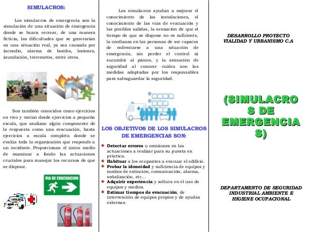 Tríptico simulacros