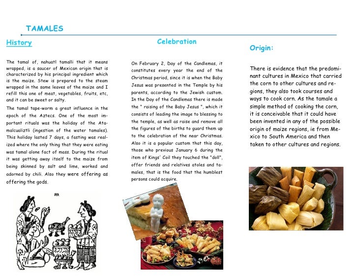 tríptico tamales christmas tamales history