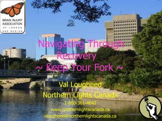 Val Lougheed Northern Lights Canada 1-800-361-4642 www.northernlightscanada.ca [email_address]   Navigating Through Recovery   ~ Keep Your Fork ~ 