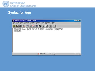 Syntax for Age
 