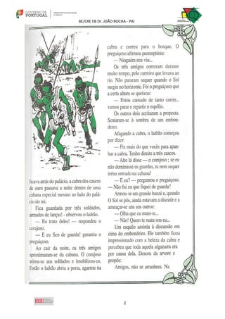 BE/CRE EB Dr. JOÃO ROCHA - PAI
2
 