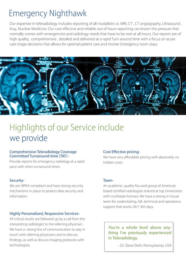 Trs brochure final us markets PDF Healthcare Industry Industries