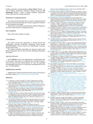 Journal of Molecular Structure 1311 (2024) 138400
10
Funding acquisition, Conceptualization. Hasan Turkez: Writing – re­
view & editing, Visualization, Validation, Software, Resources. Adil
Mardinoglu: Writing – review & editing, Validation, Supervision,
Project administration, Funding acquisition.
Declaration of competing interest
The authors declare that they have no known competing financial
interests or personal relationships that could have appeared to influence
the work reported in this paper.
AM and HT are the founder and shareholder of Molius Therapeutics.
The other authors declare no competing interests.
Data availability
Data will be made available on request.
Acknowledgments
The authors extend their appreciation to Princess Nourah bint
Abdulrahman University Researchers Supporting Project number
(PNURSP2024R95), Princess Nourah bint Abdulrahman University,
Riyadh, Saudi Arabia.
The authors gratefully acknowledge the financial support from
Molius Therapeutics and The Knut and Alice Wallenberg Foundation
(No.72254).
Supporting Information
CCDC 2325198 contains the supplementary crystallographic data
for this paper. These data can be obtained free of charge via http://
www.ccdc.cam.ac.uk/conts/retrieving.html (or from the Cambridge
Crystallographic Data Centre, 12, Union Road, Cambridge CB2 1EZ, UK;
fax: +44 1223 336033).
Supplementary materials
Supplementary material associated with this article can be found, in
the online version, at doi:10.1016/j.molstruc.2024.138400.
References
[1] A. Chaurasiya, C. Sahu, S.K. Wahan, P.A. Chawla, Targeting cancer through
recently developed purine clubbed heterocyclic scaffolds: an overview, J. Mol.
Struct. 1280 (2023) 134967, https://doi.org/10.1016/j.molstruc.2023.134967.
[2] Y. Ma, X. Yan, R. Du, X. Yang, Y. Li, Y. Gao, W. Li, Synthesis, anti-cancer activity
and mechanism study of 6-mercapto-purine derivatives, Lett. Drug Des. Discov. 13
(2016) 570–576, https://doi.org/10.2174/1570180812666150821003536.
[3] R.T. Attia, M.A. Ewida, E. Khaled, S.A. Fahmy, I.M. Fawzy, Newly synthesized
anticancer purine derivatives inhibiting p -EIF4E using surface-modified lipid
nanovesicles, ACS. Omega 8 (2023) 37864–37881, https://doi.org/10.1021/
acsomega.3c02991.
[4] C.O. Salas, A.M. Zarate, V. Kryštof, J. Mella, M. Faundez, J. Brea, M.I. Loza, I. Brito,
D. Hendrychová, R. Jorda, A.R. Cabrera, R.A. Tapia, C. Espinosa-Bustos, Promising
2,6,9-trisubstituted purine derivatives for anticancer compounds: synthesis, 3D-
QSAR, and preliminary biological assays, Int. J. Mol. Sci. 21 (2019) 161, https://
doi.org/10.3390/ijms21010161.
[5] A.Y. Hassan, E.S. Abou-Amra, S.A. El-Sebaey, Design and synthesis of new series of
chiral pyrimidine and purine analogs as COX-2 inhibitors: anticancer screening,
molecular modeling, and in silico studies, J. Mol. Struct. 1278 (2023) 134930,
https://doi.org/10.1016/j.molstruc.2023.134930.
[6] N. Kode, L. Chen, D. Murthy, D. Adewumi, S. Phadtare, New bis-N9-
(methylphenylmethyl)purine derivatives: synthesis and antitumor activity, Eur. J.
Med. Chem. 42 (2007) 327–333, https://doi.org/10.1016/j.ejmech.2006.10.017.
[7] N. ul A. Mohsin, S. Aslam, M. Ahmad, M. Irfan, S.A. Al-Hussain, M.E.A. Zaki,
Cyclooxygenase-2 (COX-2) as a target of anticancer agents: a review of novel
synthesized scaffolds having anticancer and COX-2 inhibitory potentialities,
Pharmaceuticals 15 (2022) 1471, https://doi.org/10.3390/ph15121471.
[8] W. Akhtar, L.M. Nainwal, M.F. Khan, G. Verma, G. Chashoo, A. Bakht, M. Iqbal,
M. Akhtar, M. Shaquiquzzaman, M.M. Alam, COX-2 inhibition and metabolic
stability studies of 6-(4-fluorophenyl)-pyrimidine-5-carbonitrile derivatives as
anticancer and anti-inflammatory agents, J. Fluor. Chem. 236 (2020) 109579,
https://doi.org/10.1016/j.jfluchem.2020.109579.
[9] C.R. Bell, V.S. Pelly, A. Moeini, S.C. Chiang, E. Flanagan, C.P. Bromley, C. Clark, C.
H. Earnshaw, M.A. Koufaki, E. Bonavita, S. Zelenay, Chemotherapy-induced COX-2
upregulation by cancer cells defines their inflammatory properties and limits the
efficacy of chemoimmunotherapy combinations, Nat. Commun. 13 (2022) 2063,
https://doi.org/10.1038/s41467-022-29606-9.
[10] G.A.M. Mersal, I.S. Yahia, H.S. El-Sheshtawy, Lone pair halogen (X2)…π
interactions stabilizes molecular halogens (X2=I2, Br2, Cl2, and F2) on reduced
graphene oxide surface: structural, solvent effect and optical properties, J. Mol.
Struct. 1244 (2021) 130963, https://doi.org/10.1016/j.molstruc.2021.130963.
[11] G. Berger, J. Soubhye, A. vanderLee, C. VandeVelde, R. Wintjens, P. Dubois,
S. Clément, F. Meyer, Interplay between halogen bonding and lone pair–π
interactions: a computational and crystal packing study, Chempluschem.
Chempluschem. 79 (2014) 552–558, https://doi.org/10.1002/cplu.201400005.
[12] K. Sharma, T.P. Mohan, U. Gangwar, D. Chopra, Role of lone pair- π interaction and
halogen bonding in the crystal packing of 1,2,4-oxadiazole derivatives, J. Mol.
Struct. 1197 (2019) 742–752, https://doi.org/10.1016/j.molstruc.2019.07.107.
[13] H. Zhuo, Q. Li, W. Li, J. Cheng, Is π halogen bonding or lone pair⋯π interaction
formed between borazine and some halogenated compounds? Phys. Chem. Chem.
Phys. 16 (2014) 159–165, https://doi.org/10.1039/C3CP54006E.
[14] H.R. Khavasi, N. Rahimi, Lone pair⋯π interaction versus σ-hole appearance in
metal-bonded halogens, CrystEngComm. 21 (2019) 2929–2939, https://doi.org/
10.1039/C8CE01795F.
[15] J. Kozelka, Lone pair–π interactions in biological systems: occurrence, function,
and physical origin, European Biophysics Journal 46 (2017) 729–737, https://doi.
org/10.1007/s00249-017-1210-1.
[16] S.K. Singh, P.R. Joshi, R.A. Shaw, J.G. Hill, A. Das, Interplay between hydrogen
bonding and n→π* interaction in an analgesic drug salicin, Physical Chemistry
Chemical Physics 20 (2018) 18361–18373, https://doi.org/10.1039/C8CP00655E.
[17] M. Chawla, E. Chermak, Q. Zhang, J.M. Bujnicki, R. Oliva, L. Cavallo, Occurrence
and stability of lone pair–π stacking interactions between ribose and nucleobases in
functional RNAs, Nucleic. Acids. Res. 45 (2017) 11019–11032, https://doi.org/
10.1093/nar/gkx757.
[18] G. Xiong, Z. Wu, J. Yi, L. Fu, Z. Yang, C. Hsieh, M. Yin, X. Zeng, C. Wu, A. Lu,
X. Chen, T. Hou, D. Cao, ADMETlab 2.0: an integrated online platform for accurate
and comprehensive predictions of ADMET properties, Nucl. Acids Res 49 (2021)
W5–W14, https://doi.org/10.1093/nar/gkab255.
[19] O.V. Dolomanov, L.J. Bourhis, R.J. Gildea, J.A.K. Howard, H. Puschmann, OLEX2 :
a complete structure solution, refinement and analysis program, J. Appl.
Crystallogr. 42 (2009) 339–341, https://doi.org/10.1107/S0021889808042726.
[20] G.M. Sheldrick, SHELXT – Integrated space-group and crystal-structure
determination, Acta Crystallogr. A Found Adv. 71 (2015) 3–8, https://doi.org/
10.1107/S2053273314026370.
[21] G.M. Sheldrick, Crystal structure refinement with SHELXL, Acta Crystallogr. C
Struct. Chem. 71 (2015) 3–8, https://doi.org/10.1107/S2053229614024218.
[22] A.L. Spek, Single-crystal structure validation with the program PLATON, J. Appl.
Crystallogr. 36 (2003) 7–13, https://doi.org/10.1107/S0021889802022112.
[23] C.F. Macrae, I. Sovago, S.J. Cottrell, P.T.A. Galek, P. McCabe, E. Pidcock,
M. Platings, G.P. Shields, J.S. Stevens, M. Towler, P.A. Wood, Mercury 4.0: from
visualization to analysis, design and prediction, J. Appl. Crystallogr. 53 (2020)
226–235, https://doi.org/10.1107/S1600576719014092.
[24] R. Dennington, T.A. Keith, J.M. Millam, GaussView Version 6, Semichem Inc,
Shawnee Mission KS (2016).
[25] M.J. Frisch, G.W. Trucks, H.B. Schlegel, G.E. Scuseria, M.A. Robb, J.R. Cheeseman,
G. Scalmani, V. Barone, B. Mennucci, G.A. Petersson, H. Nakatsuji, M. Caricato,
X. Li, H.P. Hratchian, A.F. Izmaylov, J. Bloino, G. Zheng, J.L. Sonnenberg, M. Hada,
M. Ehara, K. Toyota, R. Fukuda, J. Hasegawa, M. Ishida, T. Nakajima, Y. Honda,
O. Kitao, H. Nakai, T. Vreven, J.A. Montgomery Jr, J.E. Peralta, F. Ogliaro,
M. Bearpark, J.J. Heyd, E. Brothers, K.N. Kudin, V.N. Staroverov, R. Kobayashi,
J. Normand, K. Raghavachari, A. Rendell, J.C. Burant, S.S. Iyengar, J. Tomasi,
M. Cossi, N. Rega, J.M. Millam, M. Klene, J.E. Knox, J.B. Cross, V. Bakken,
C. Adamo, J. Jaramillo, R. Gomperts, R.E. Stratmann, O. Yazyev, A.J. Austin,
R. Cammi, C. Pomelli, J.W. Ochterski, R.L. Martin, K. Morokuma, V.G. Zakrzewski,
G.A. Voth, P. Salvador, J.J. Dannenberg, S. Dapprich, A.D. Daniels, Ö. Farkas, J.
B. Foresman, J.V. Ortiz, J. Cioslowski, D.J. Fox, Gaussian 09 Revision D.01,
Gaussian, Inc., Wallingford CT, 2013.
[26] S. Grimme, J. Antony, S. Ehrlich, H. Krieg, A consistent and accurate ab initio
parametrization of density functional dispersion correction (DFT-D) for the 94
elements H-Pu, J. Chem. Phys. 132 (2010) 154104, https://doi.org/10.1063/
1.3382344.
[27] M. Hajji, N. Abad, M.A. Habib, S.M.H. Elmgirhi, T. Guerfel, Computational
chemistry methods for modelling non-covalent interactions and chemical
reactivity— An overview, J. Indian Chem. Soc. 98 (2021) 100208, https://doi.org/
10.1016/j.jics.2021.100208.
[28] M. Hajji, A. Haouas, N. Abad, T. Guerfel, The Unconventional Noncovalent
Interactions Control: crystallographic and Theoretical Analyses of the Crystalline
Structure of 1,1′-(1-Chloro-4-methoxyphenyl)dibenzene as a Case Study,
ChemistrySelect. 8 (2023), https://doi.org/10.1002/slct.202302624.
[29] M. Hajji, H. Mtiraoui, N. Amiri, M. Msaddek, T. Guerfel, Crystallographic and first-
principles density functional theory study on the structure, noncovalent
interactions, and chemical reactivity of 1,5-benzodiazepin-2-ones derivatives, Int.
J. Quantum Chem. 119 (2019), https://doi.org/10.1002/qua.26000.
[30] N. Abad, L. Guelmami, A. Haouas, M. Hajji, M. El Hafi, J. Sebhaoui, T. Guerfel, J.
T. Mague, E.M. Essassi, Y. Ramli, Synthesis, non-covalent interactions and
chemical reactivity of 1-pentyl-3-phenylquinoxalin-2(1H)-one — Structural and
N. Abad et al.
 