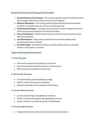 Thirumala Roofings & Structurals Services 1 | PDF