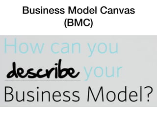 Business Model Canvas
(BMC)
 