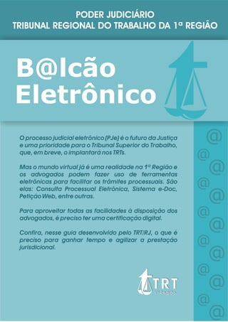 TRT RJ - Balcão Eletrônico