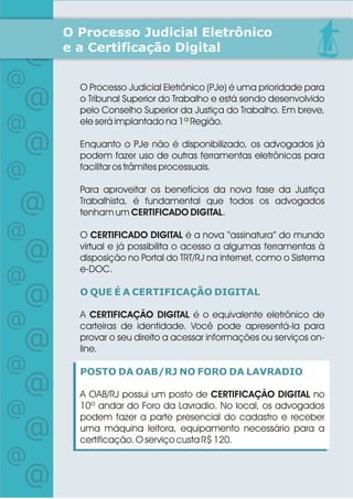 TRT/RJ: Balcão Eletrônico