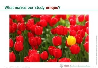 P-Altagamma-317971-01-22Jan15-AAc-mil_Published_short.pptx 6
Copyright©2015byTheBostonConsultingGroup,Inc.Allrightsreserved.
What makes our study unique?
 