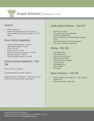 Truck Safety Regulations