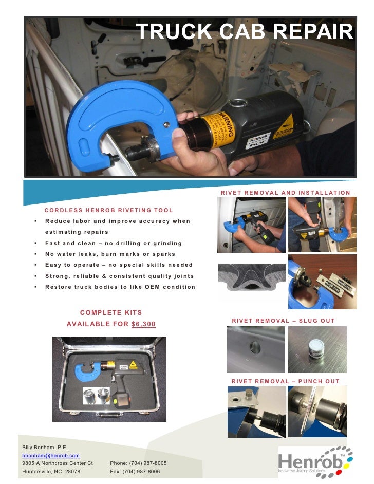 Truck Cab Repair Henrob Corporation