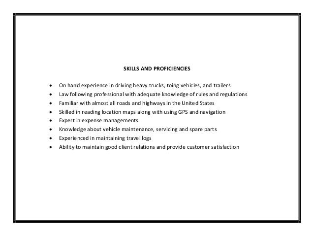 pizza delivery driver resumes
