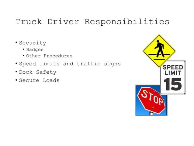 Truck Drivers Safety Overview for cdl holders | PPTX