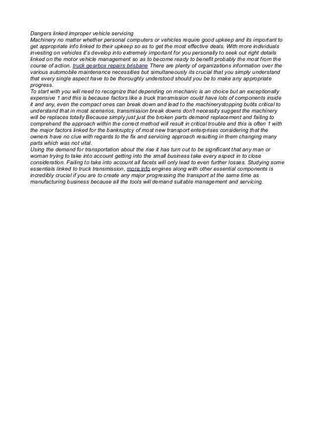 Truck gearbox repairs brisbane