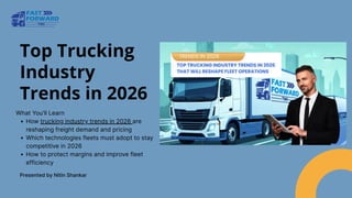 Trucking industry trends shaping fleets! | PDF