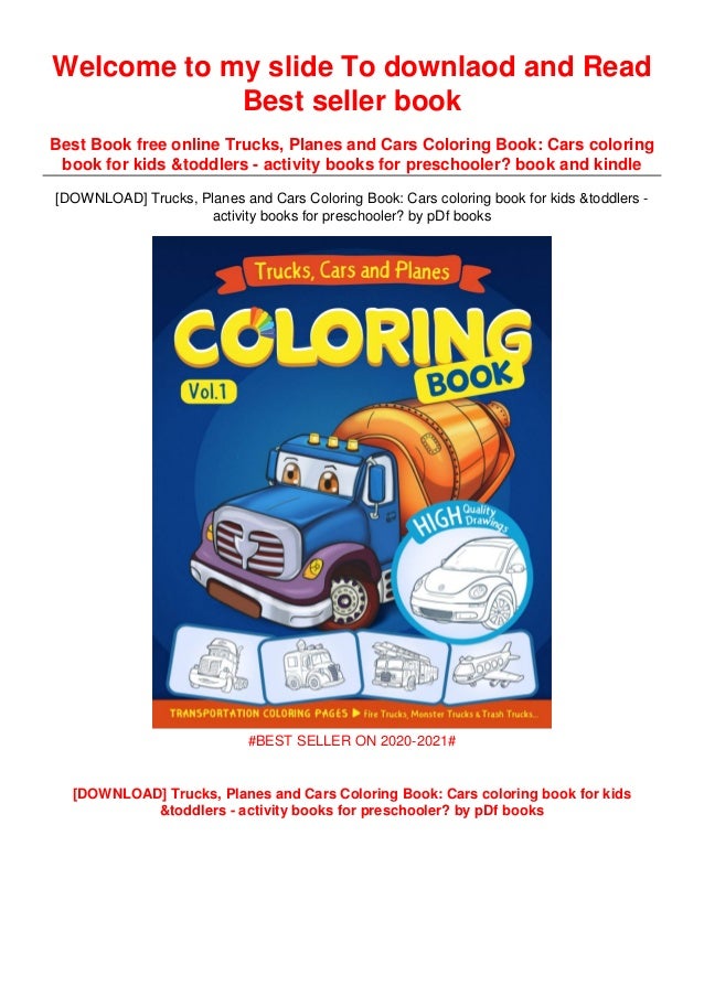 Download Trucks Planes And Cars Coloring Book Cars Coloring Book For Kids