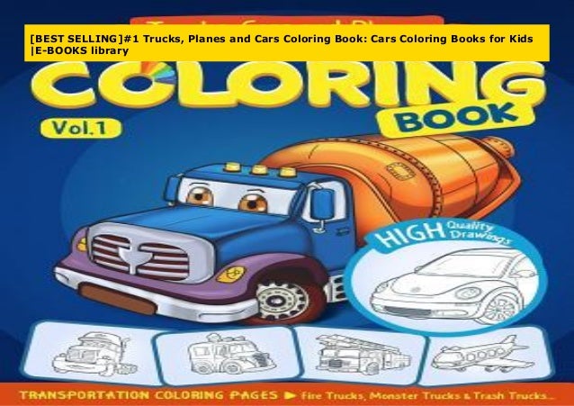 Download Best Selling 1 Trucks Planes And Cars Coloring Book Cars Coloring