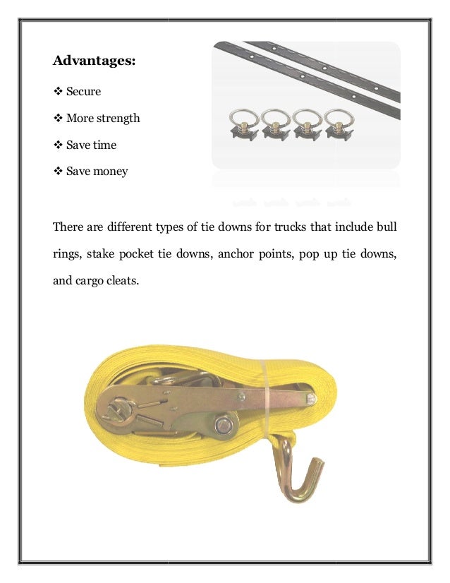 Truck Tie Downs