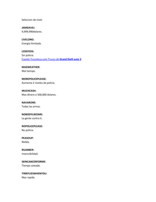 Truco gta3