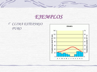 EJEMPLOS 
CLIMA ESTEPARIO 
PURO 
 