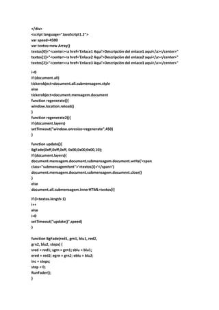 Trucos html para paginas web