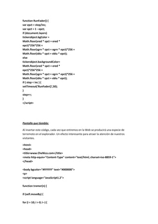 Trucos html para paginas web