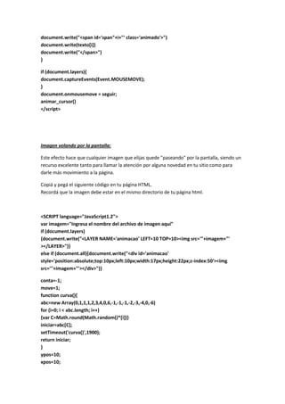 Trucos html para paginas web