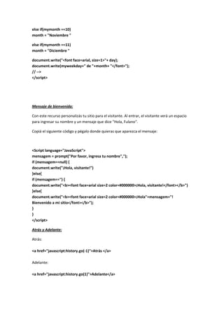 Trucos html para paginas web