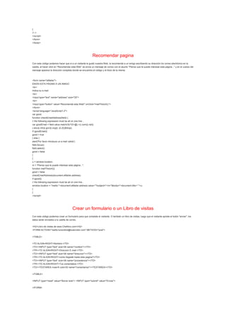 Trucos html para paginas web