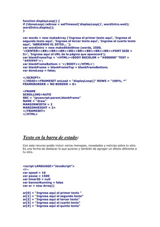Trucos html para paginas web