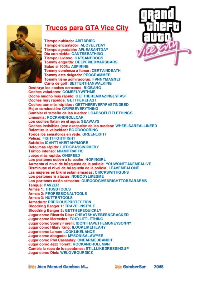 Trucos para gta vice city Pdf