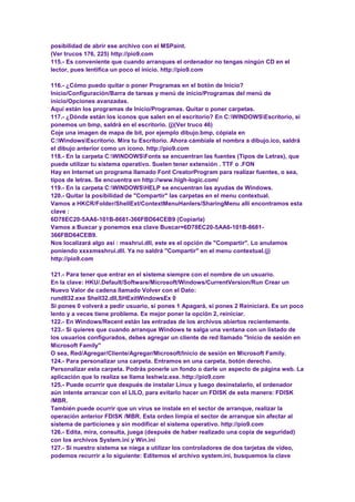 Trucos windows xp | DOCX