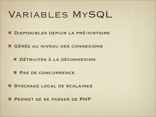 Trucs et astuces PHP et MySQL