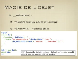 Trucs et astuces PHP et MySQL