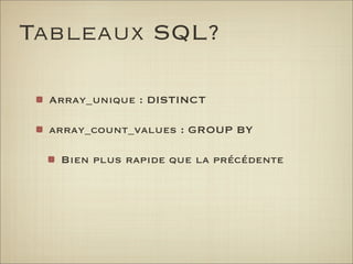 Trucs et astuces PHP et MySQL