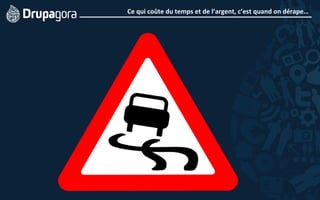 Ce	
  qui	
  coûte	
  du	
  temps	
  et	
  de	
  l’argent,	
  c’est	
  quand	
  on	
  dérape…	
  
	
  
 