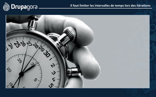 Il	
  faut	
  limiter	
  les	
  intervalles	
  de	
  temps	
  lors	
  des	
  itéra4ons	
  
 