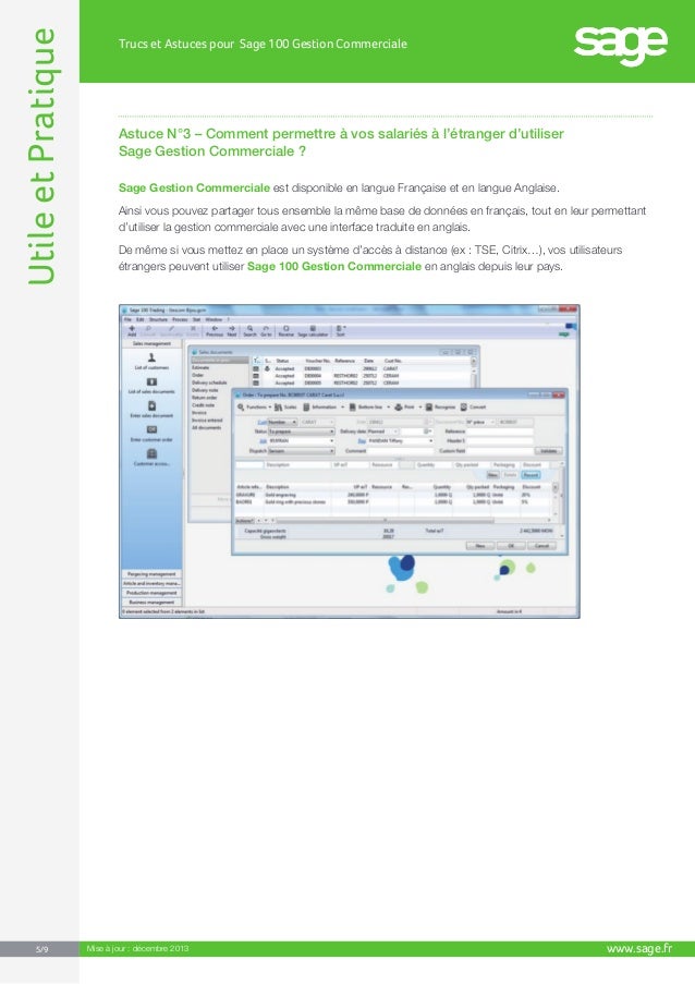 Trucs Et Astuces Pour Sage 100 Gestion Commerciale I7