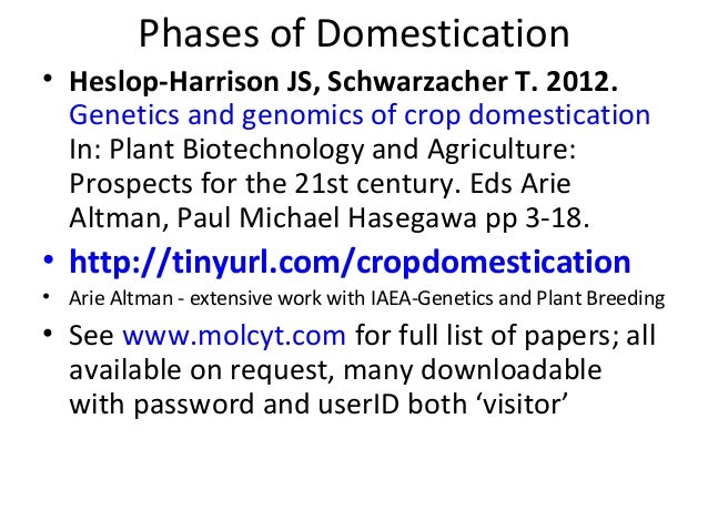 Superdomestication Feed Forward Breeding And Climate