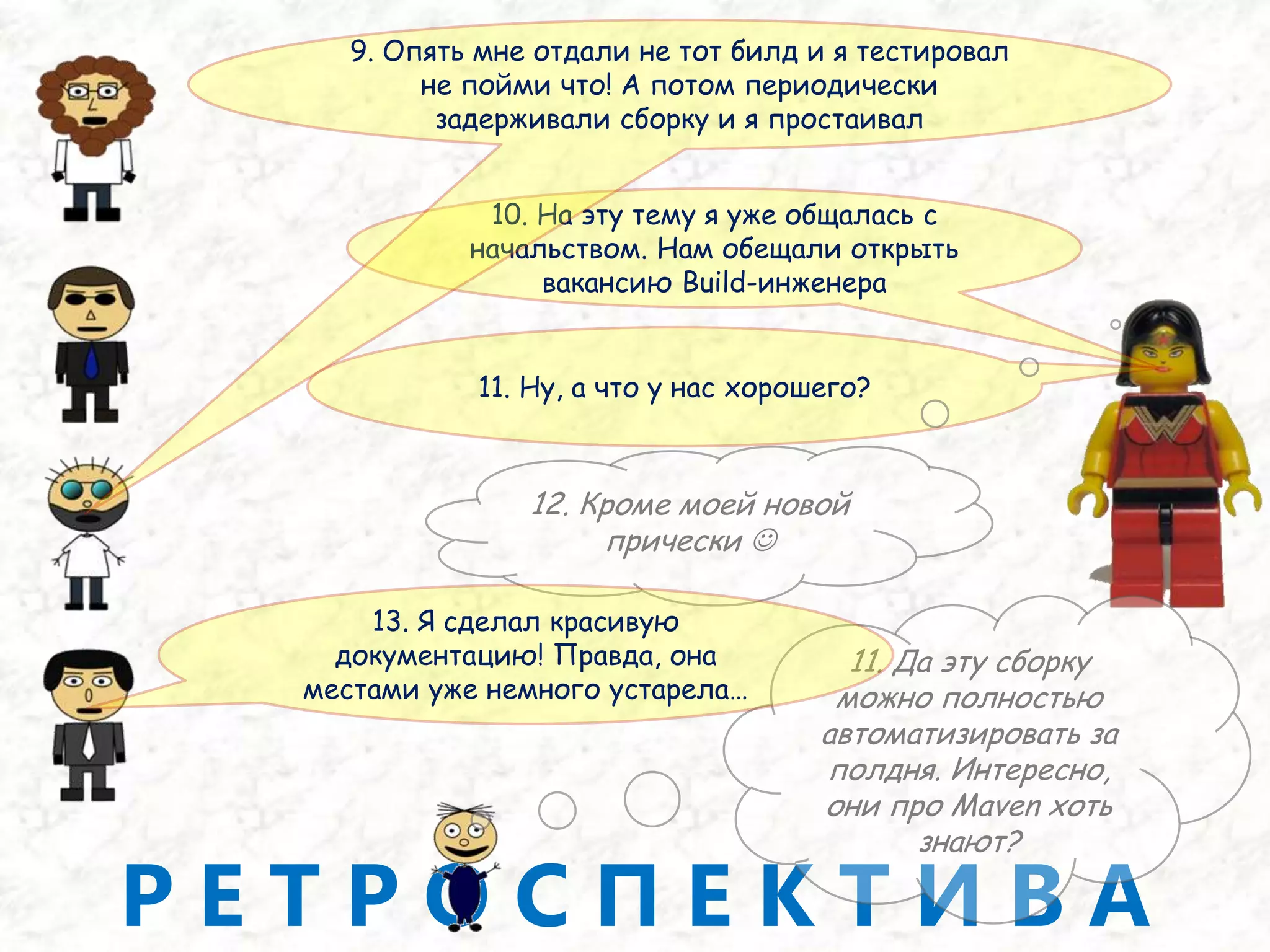 Одна итерация из жизникоманды «Порошок»«А какой у вас Agile?», (с) 200910из 106Я. ЦентраProduct Owner (PO),Scrum Master (SM),Project Manager (PM)