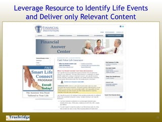 Leverage Resource to Identify Life Events
   and Deliver only Relevant Content




                                            18
 