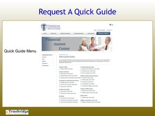 Request A Quick Guide



Quick Guide Menu
 