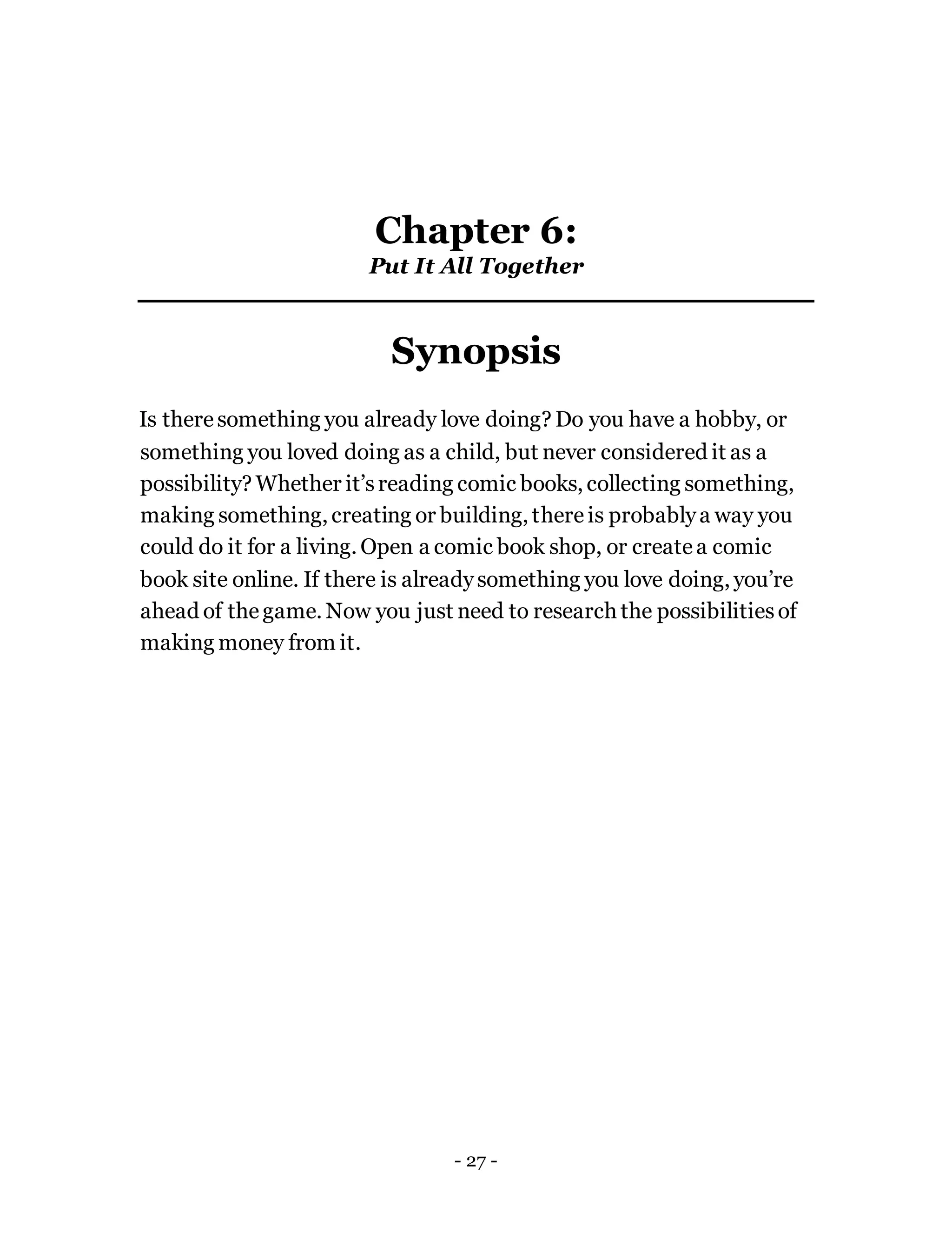 True calling and life purpose rediscovered