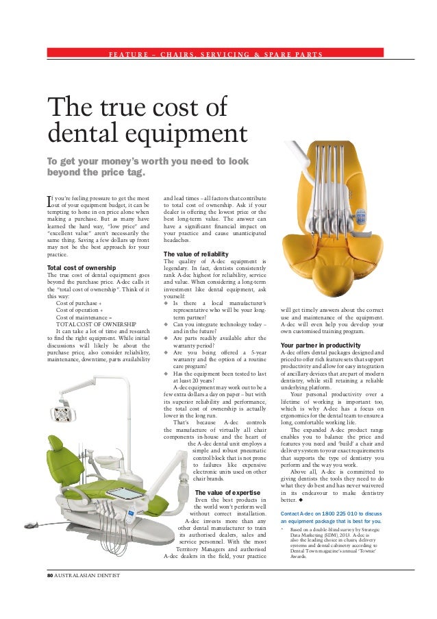 The True Cost of Dental Equipment