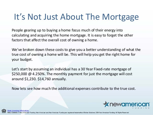 true cost of homeownership cost of home ownership