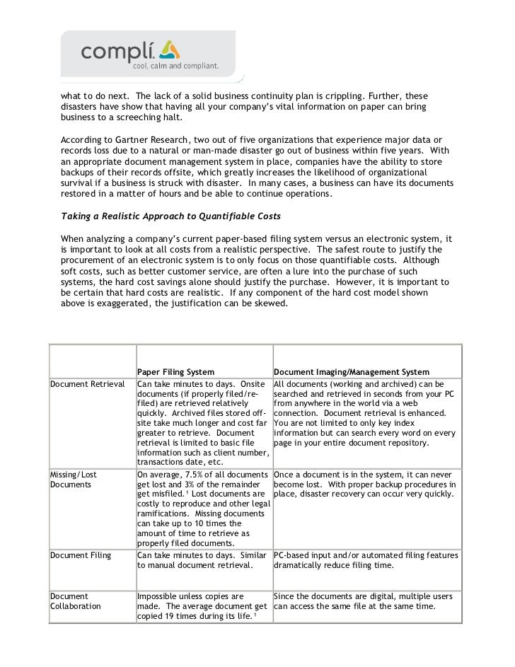 True cost of pushing paper pw study 2011